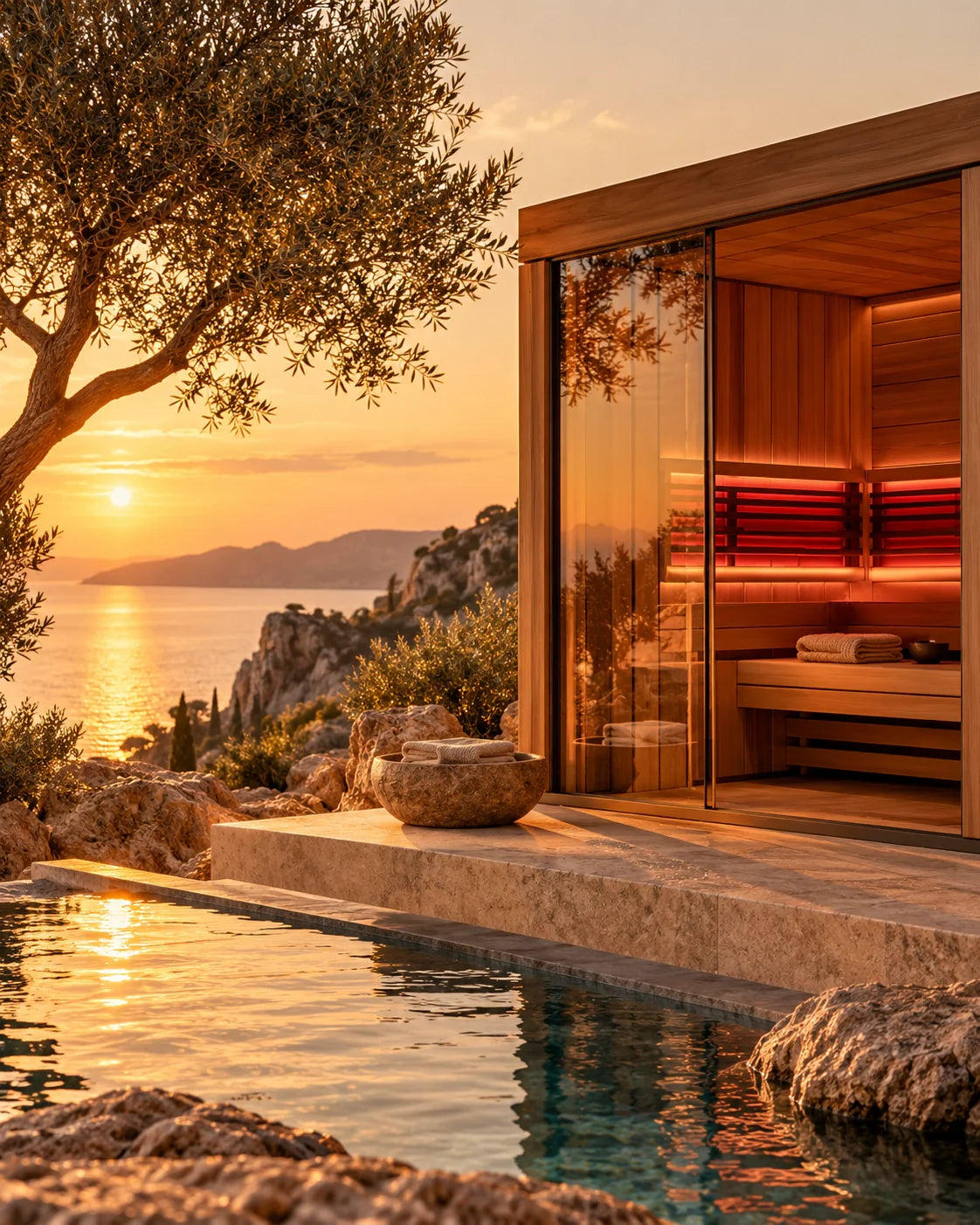 Sauna infrarouge ThermoKryo en bord de mer