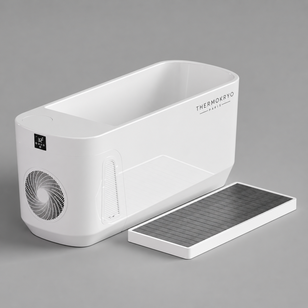 Bain froid ThermoKryo Signature 400 L – Refroidisseur 1,5 CV, chauffage, ozone et Wi-Fi
