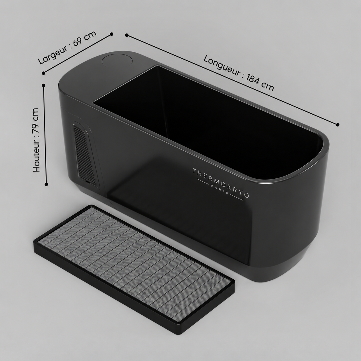 Bain froid ThermoKryo Signature 400 L – Refroidisseur 1,5 CV, chauffage, ozone et Wi-Fi