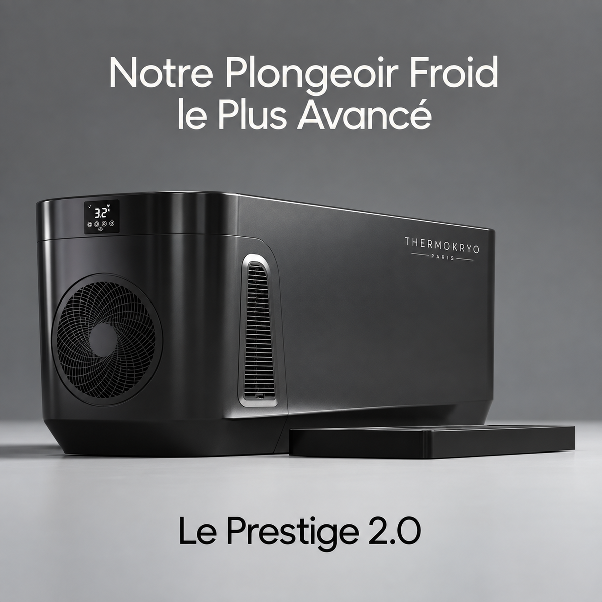 Bain froid ThermoKryo Signature 400 L – Refroidisseur 1,5 CV, chauffage, ozone et Wi-Fi