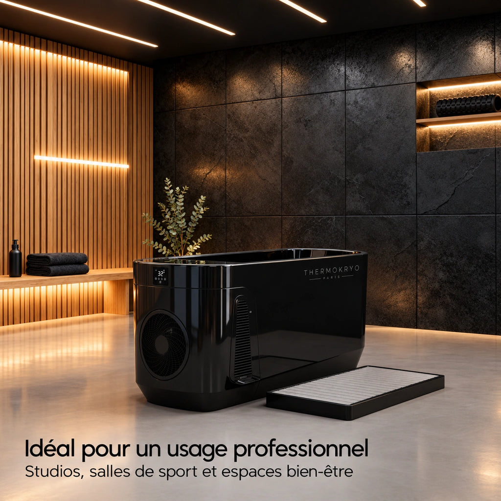 Bain froid ThermoKryo Signature 400 L – Refroidisseur 1,5 CV, chauffage, ozone et Wi-Fi