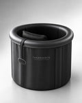 Coussin appui-tête ThermoKryo dans un bain froid rond, noir