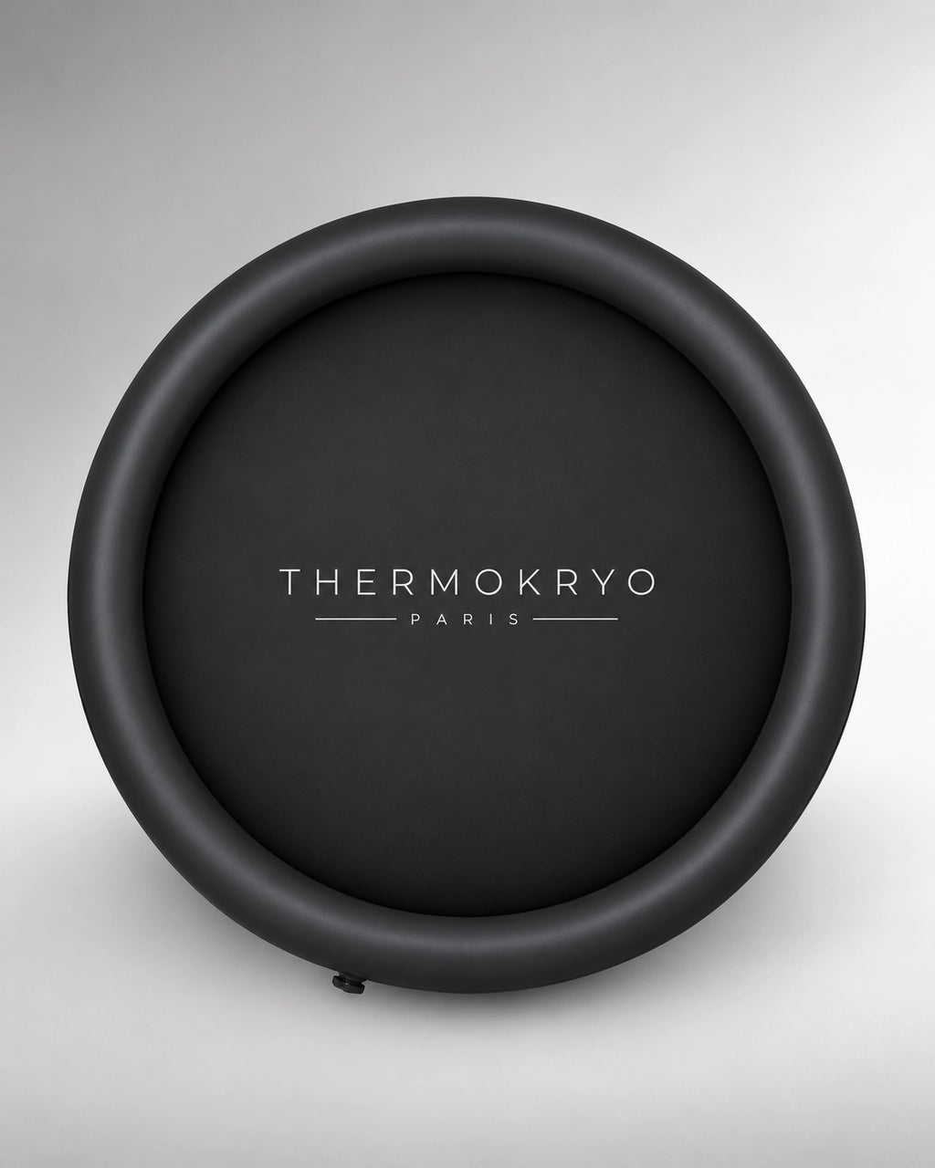 Couvercle isolant gonflable rond ThermoKryo, vue de dessus