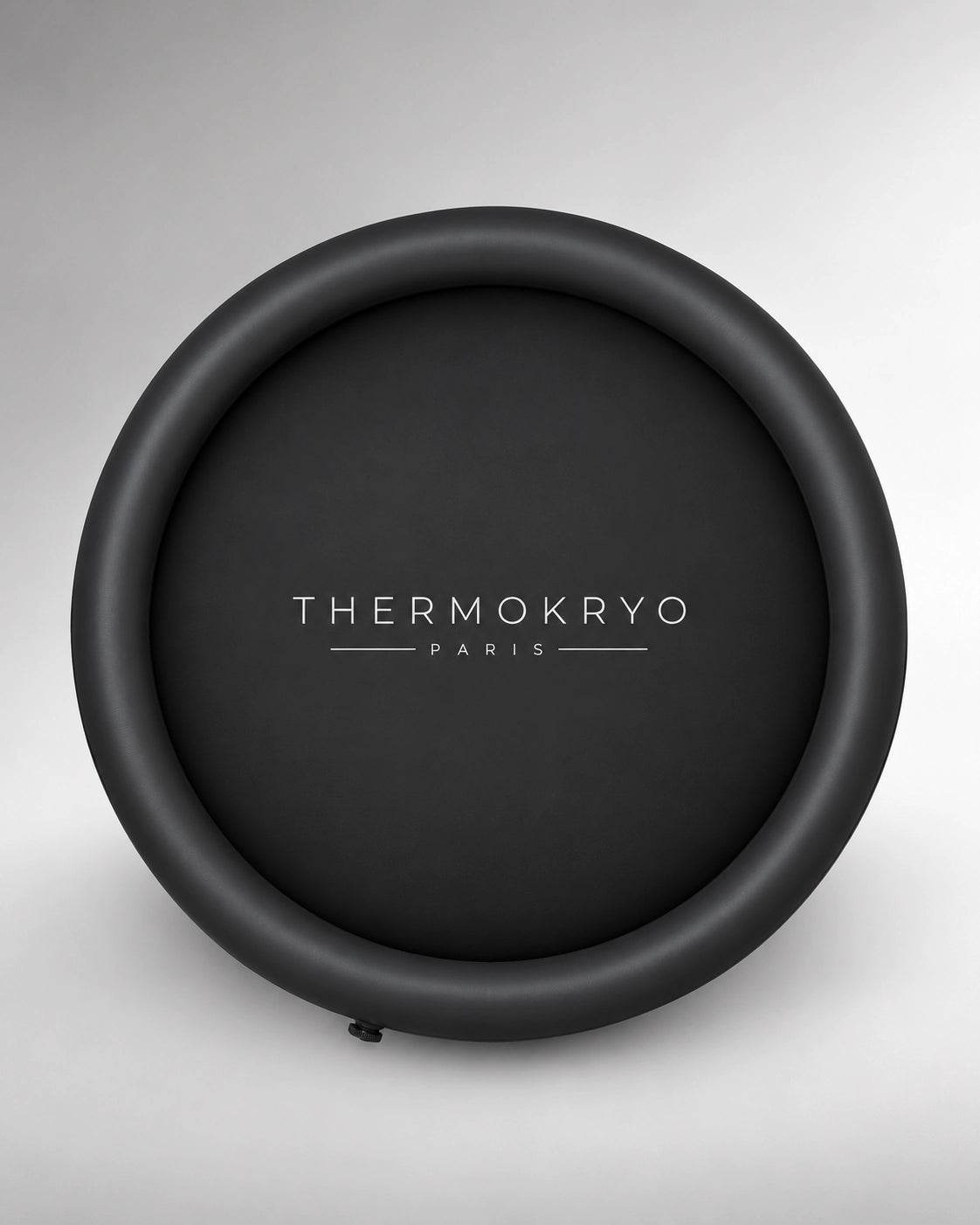 Couvercle isolant gonflable rond ThermoKryo, vue de dessus