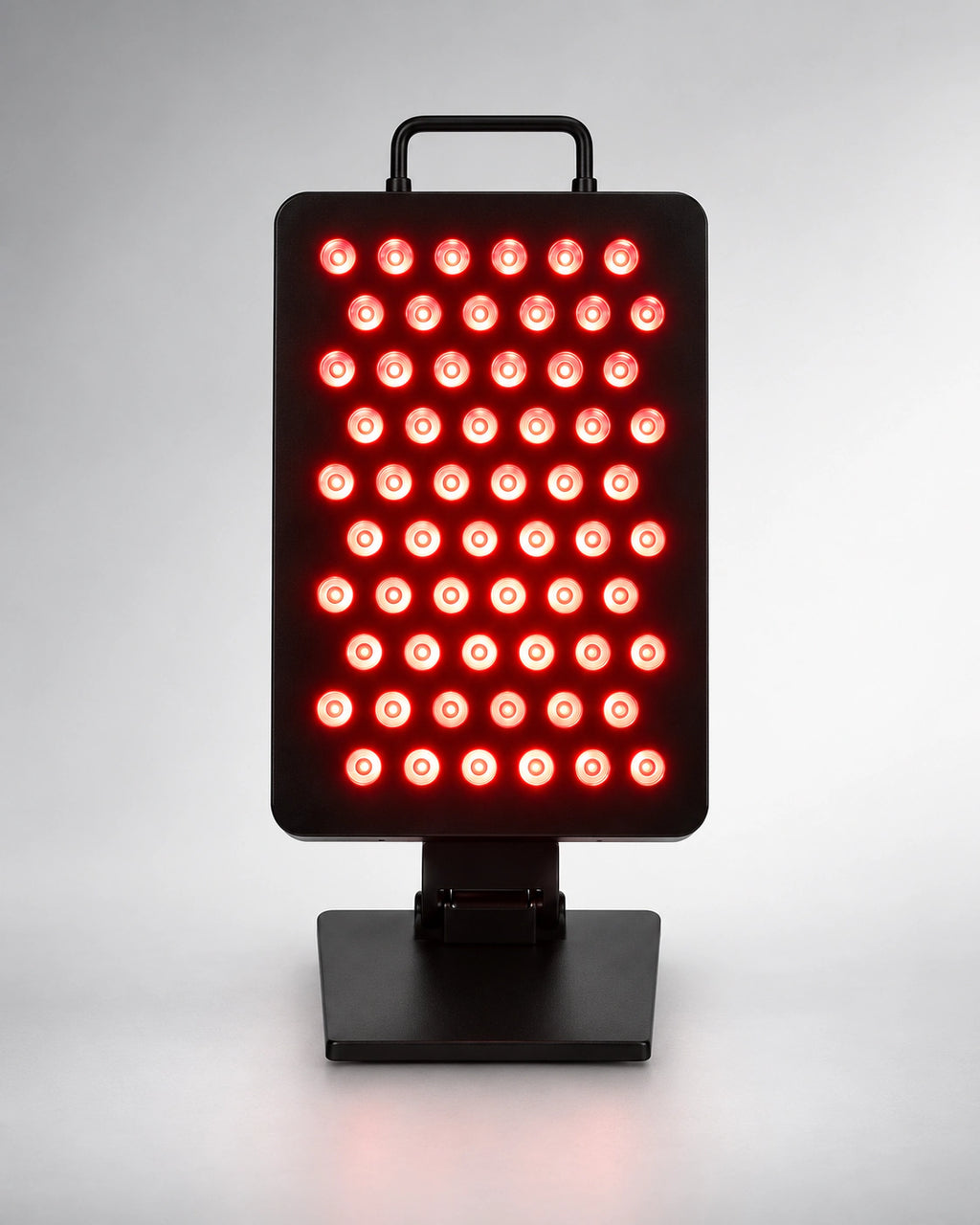 Panneau LED lumière rouge et proche infrarouge petit modèle sur pied, noir