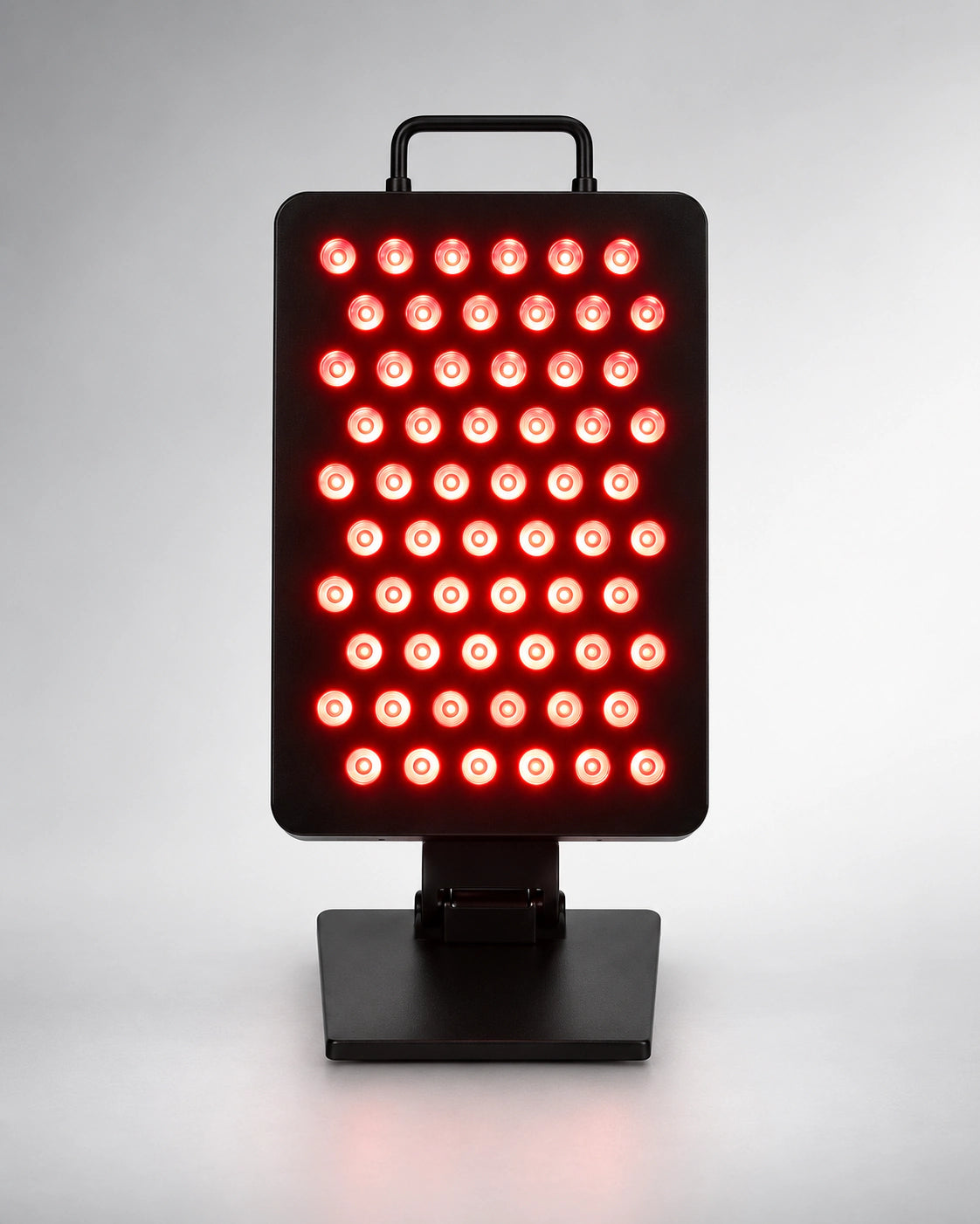 Panneau LED lumière rouge et proche infrarouge petit modèle sur pied, noir