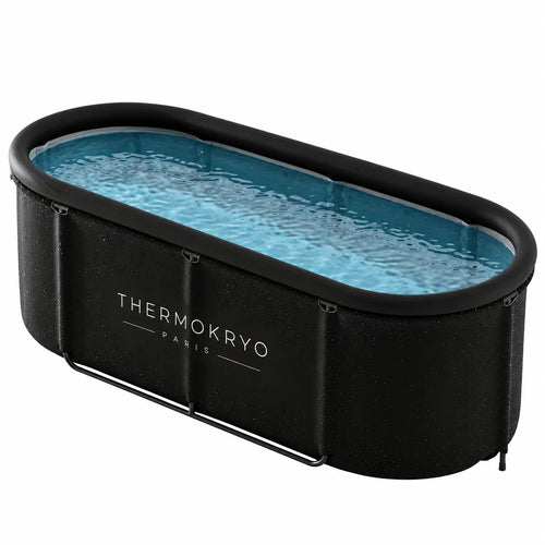 Bain froid long portable isolé sans boitier – Cuve d'immersion à froid 480 L sans boitier, 158 x 65 cm, intérieur et extérieur