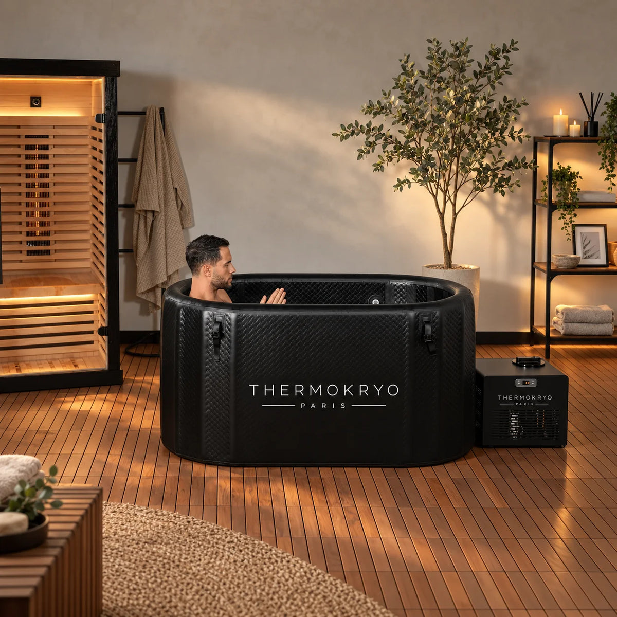 Pack bain froid ThermoKryo avec refroidisseur Pro – 400 L, 4 à 20 °C