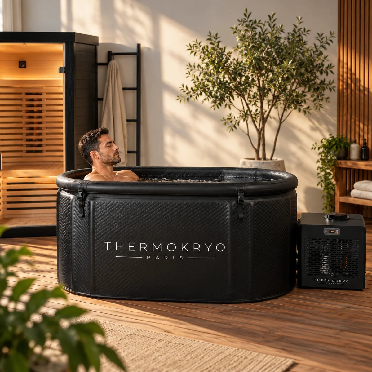 Pack bain froid ThermoKryo avec refroidisseur Pro – 400 L, 4 à 20 °C