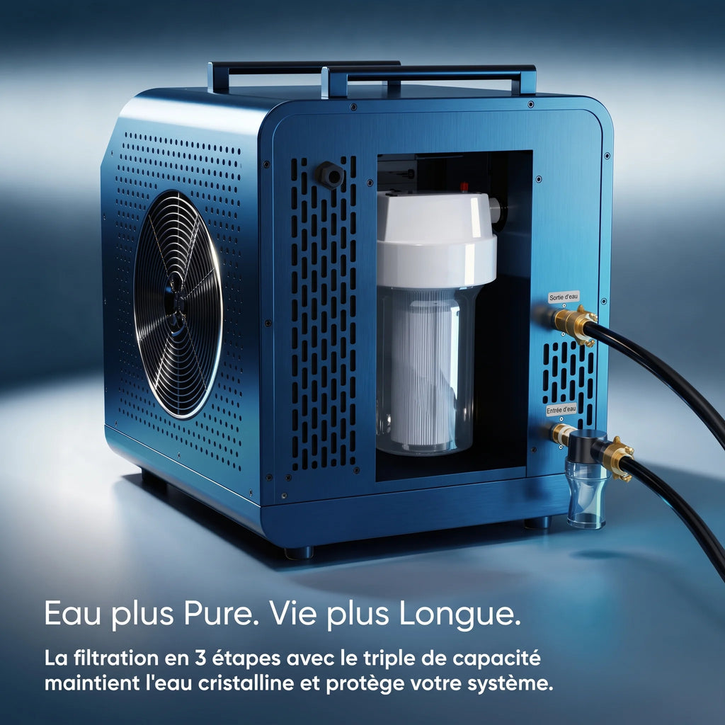 Pack bain froid ThermoKryo avec refroidisseur Max Wi-Fi – 400 L, 3 à 20 °C