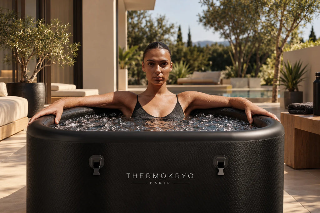 Bain froid gonflable ThermoKryo – 400 L, isolé, portable